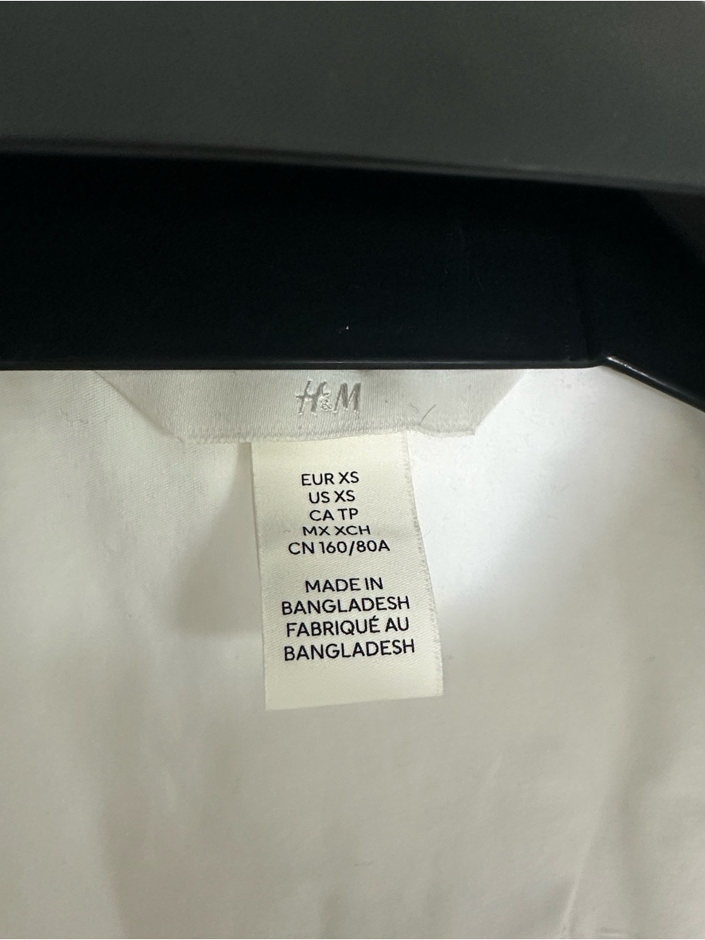 H&M Classic White Button-Down Shirt XS - Picture 6 of 10
